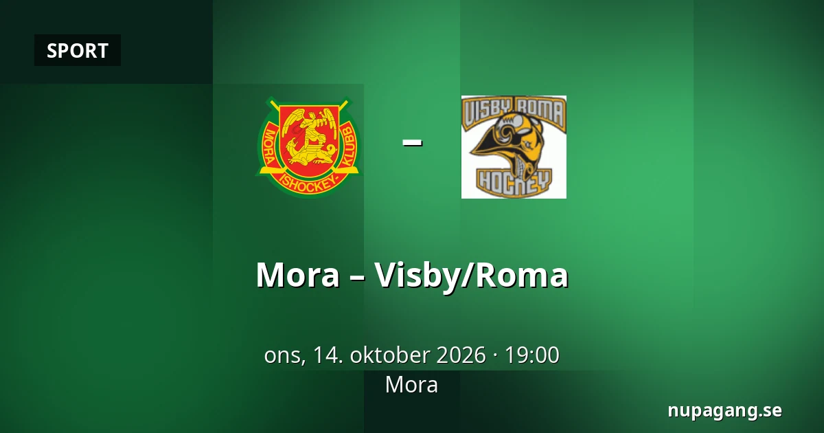 Mora – Visby/Roma — Mora