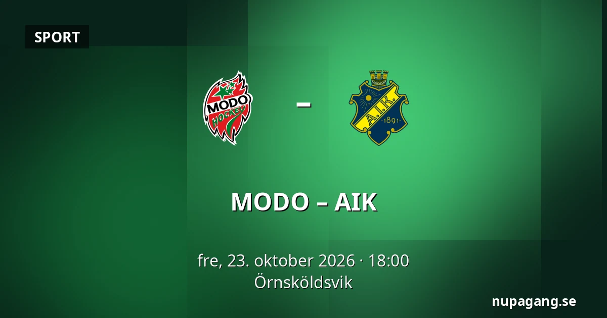 MODO – AIK — Örnsköldsvik