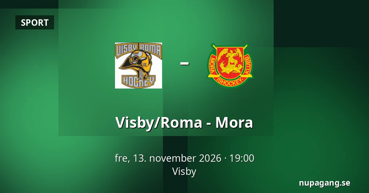 Visby/Roma – Mora — Visby