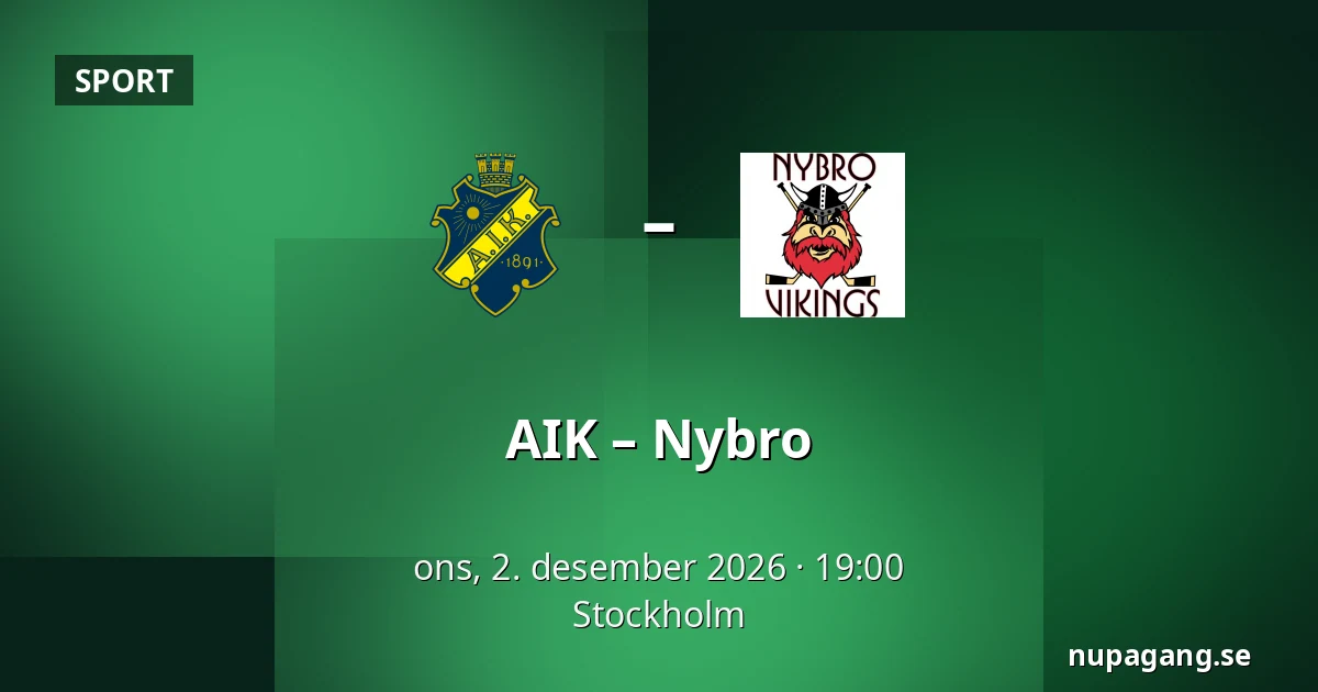 AIK – Nybro — Stockholm