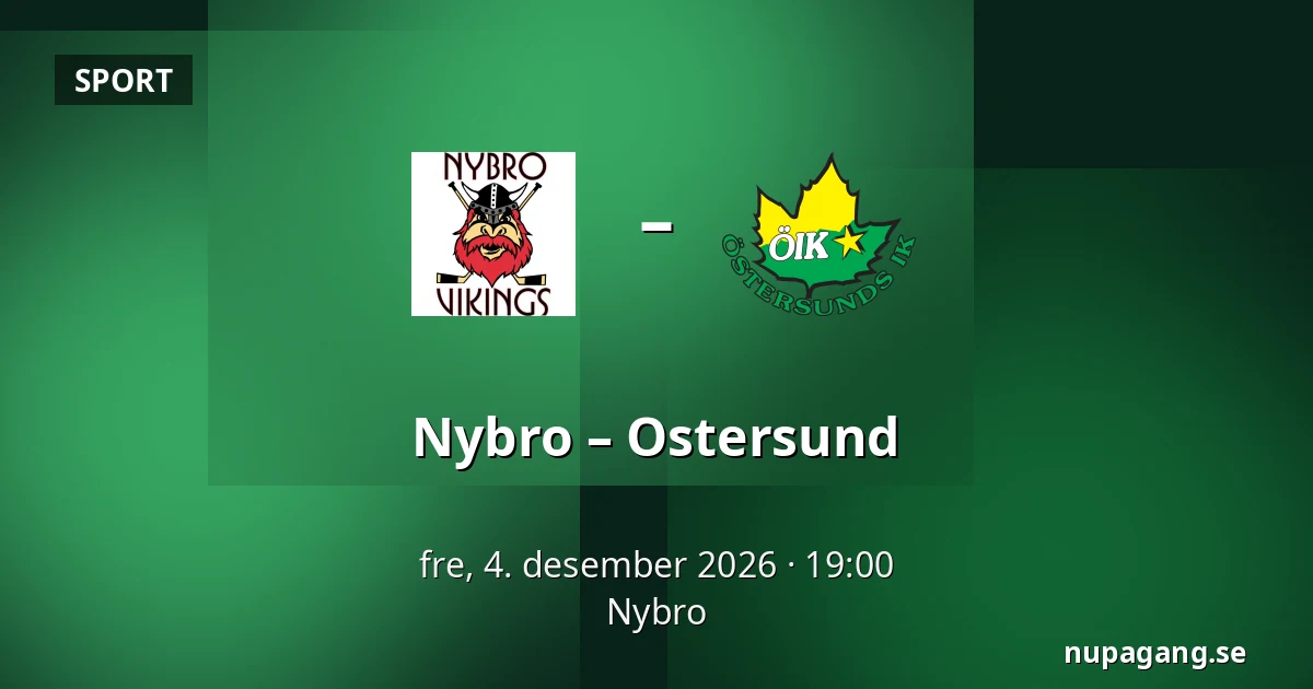 Nybro – Ostersund — Nybro
