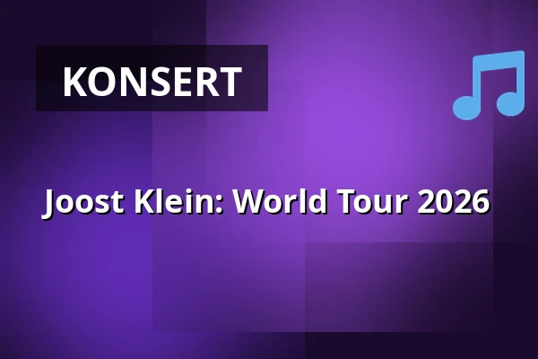 Joost Klein: World Tour 2026 — Fållan, Stockholm