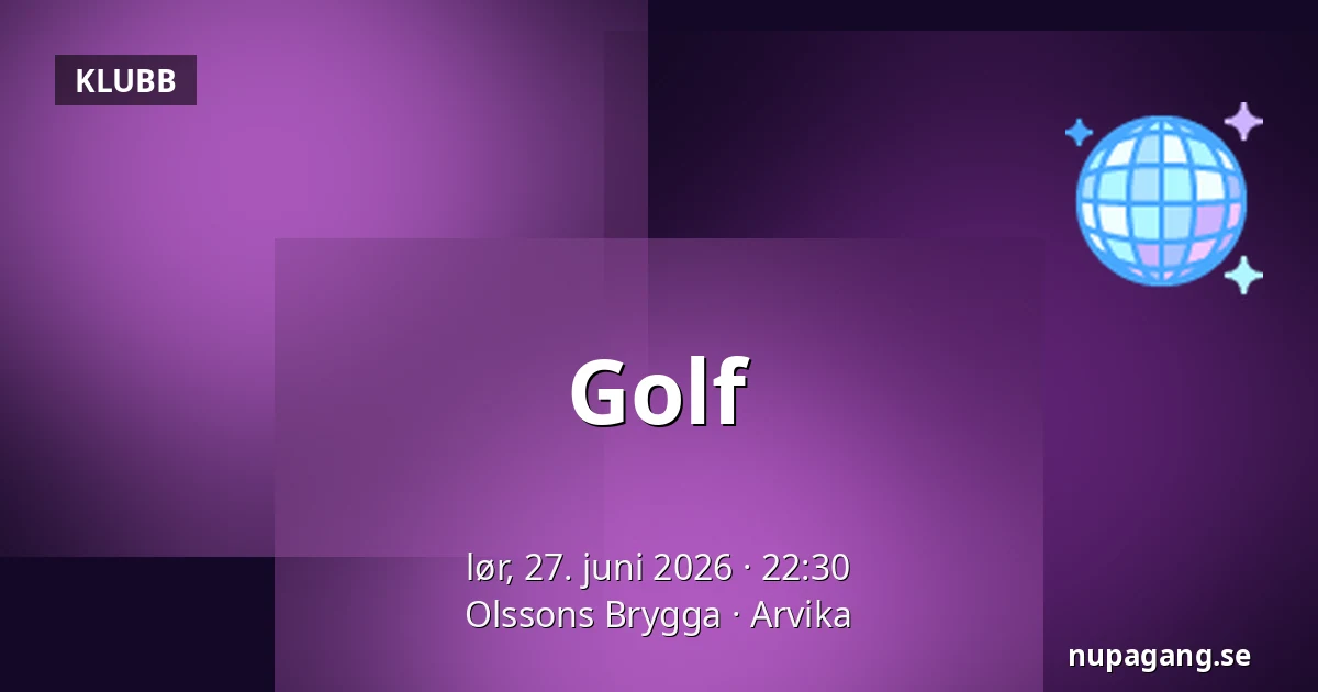 Golf — Olssons Brygga, Arvika
