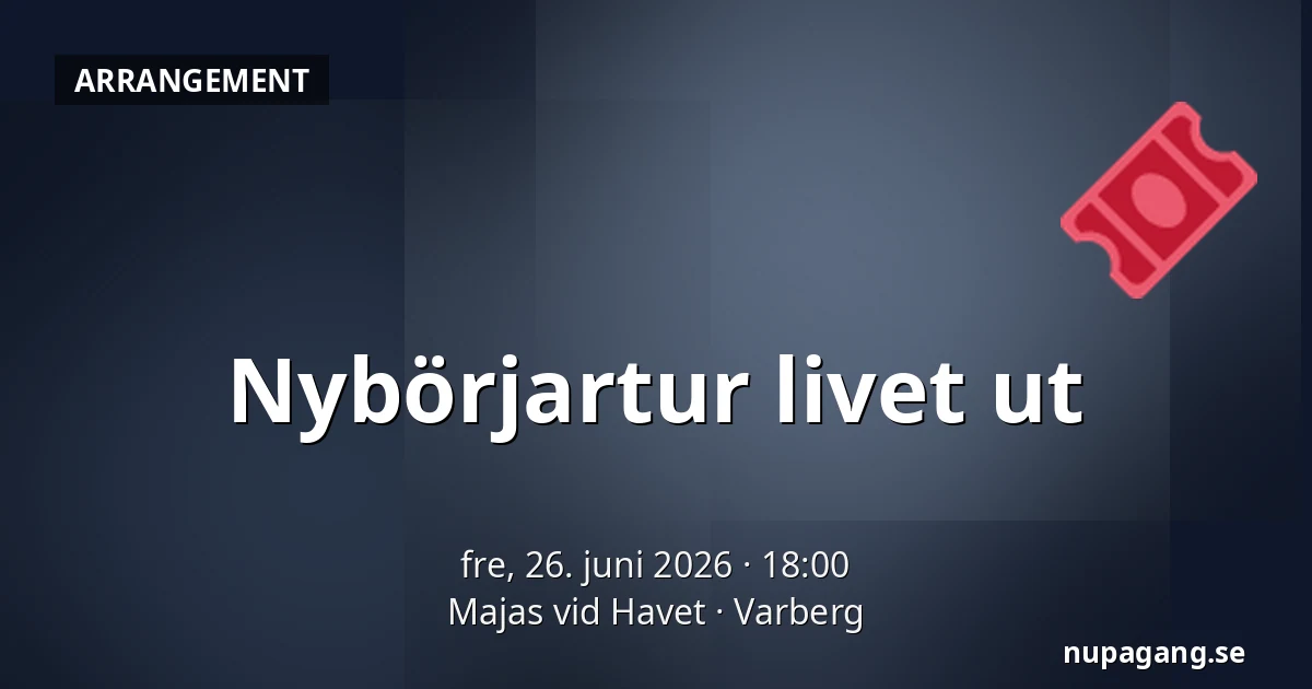 Nybörjartur livet ut — Majas vid Havet, Varberg