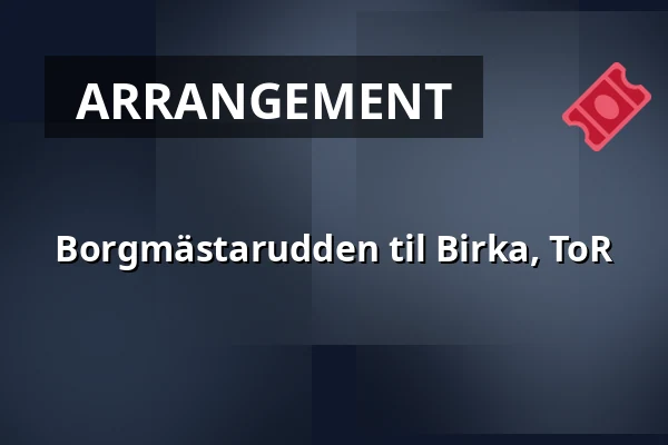 Borgmästarudden til Birka, ToR — Borgmästarudden, Södertälje