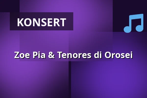 Zoe Pia & Tenores di Orosei — Stallet - Världens Musik, Stockholm