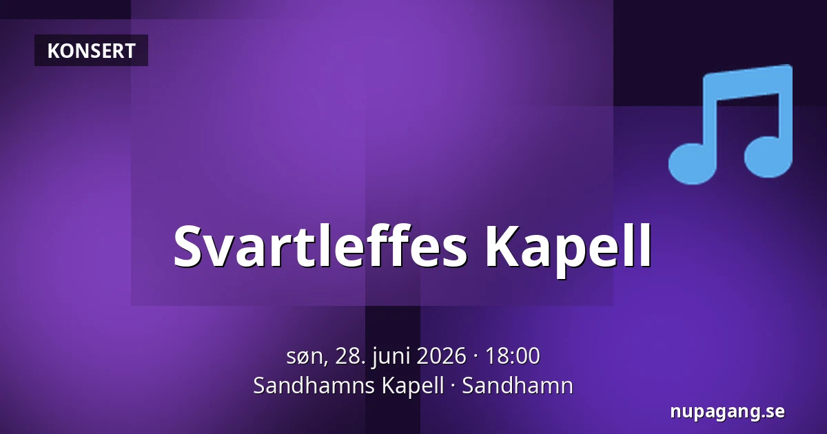 Svartleffes Kapell — Sandhamns Kapell, Sandhamn