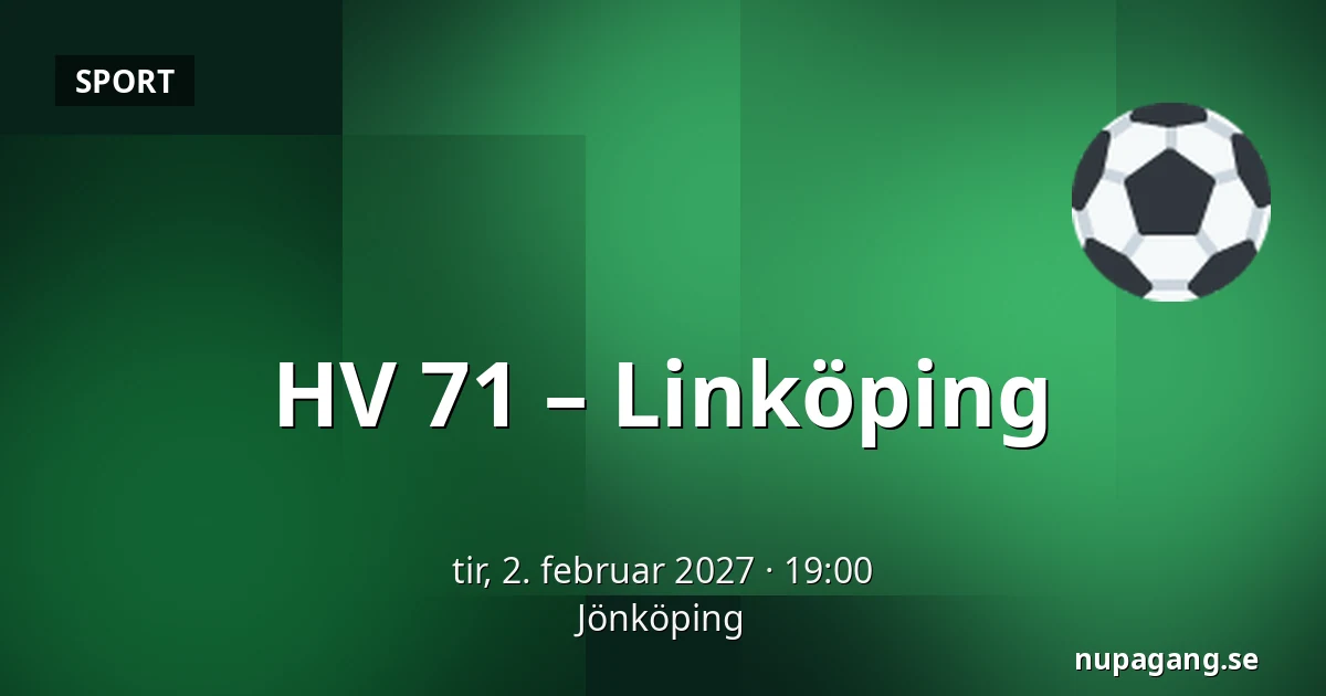 HV 71 – Linkoping — Jönköping