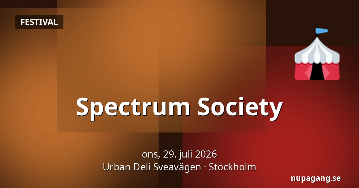 Spectrum Society — Urban Deli Sveavägen, Stockholm