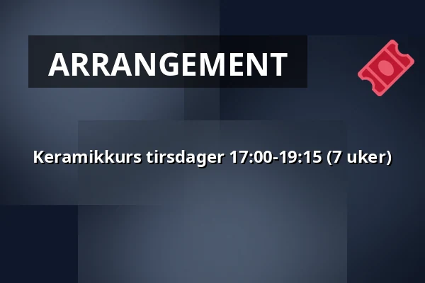 Keramikkurs tirsdager 17:00-19:15 (7 uker) — Ögir Mat & Musik, Köping