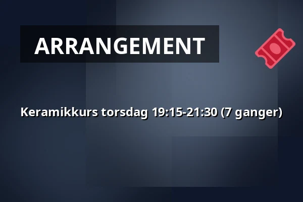Keramikkurs torsdag 19:15-21:30 (7 ganger) — Ögir Mat & Musik, Köping