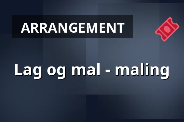 Lag og mal - maling — Prins Eugens Waldemarsudde, Stockholm