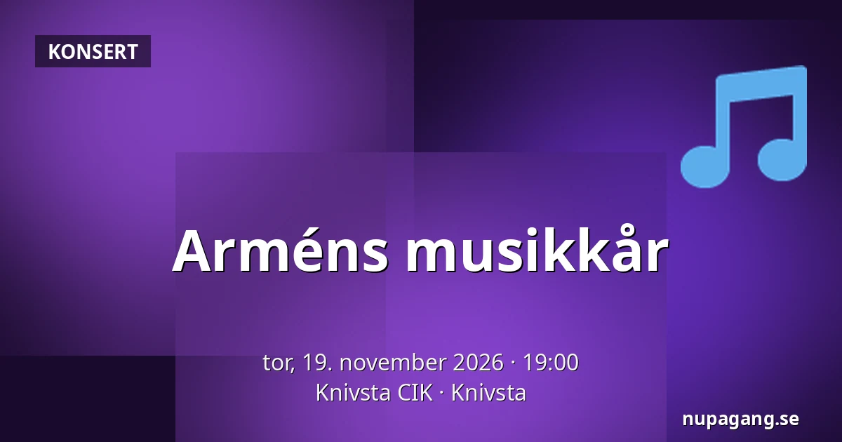 Arméns musikkår — Knivsta CIK, Knivsta