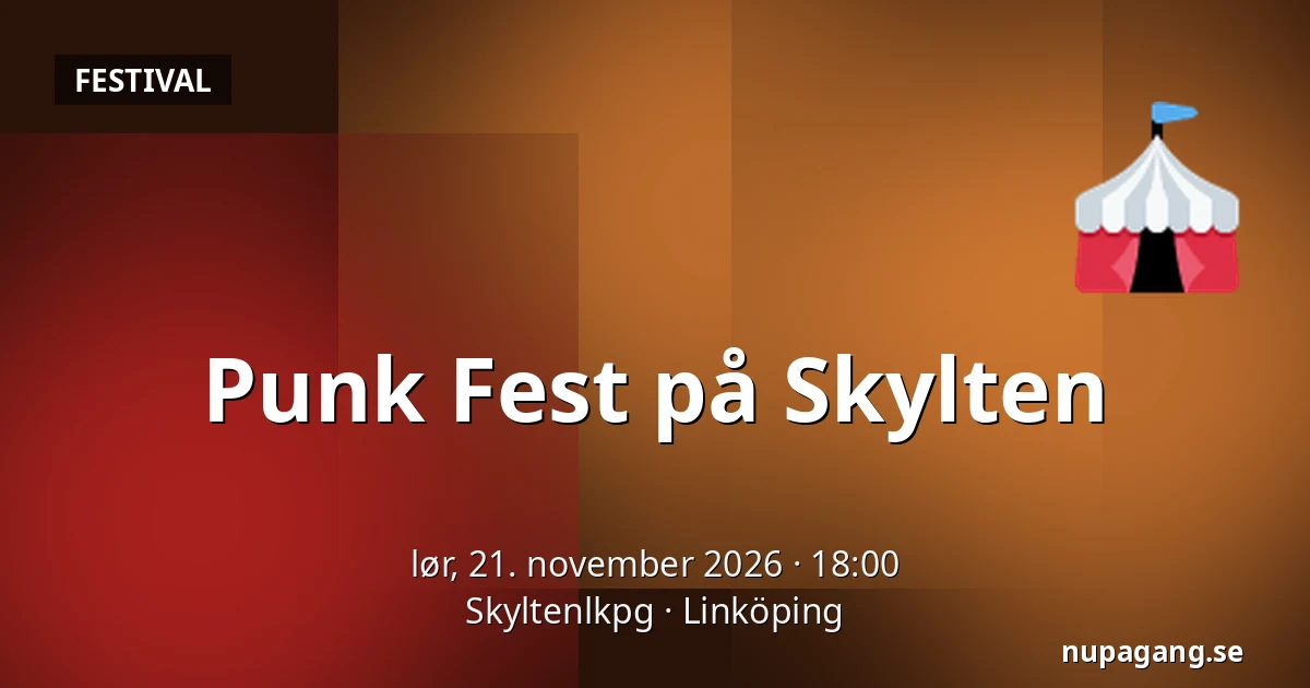 Punk Fest på Skylten — Skyltenlkpg, Linköping