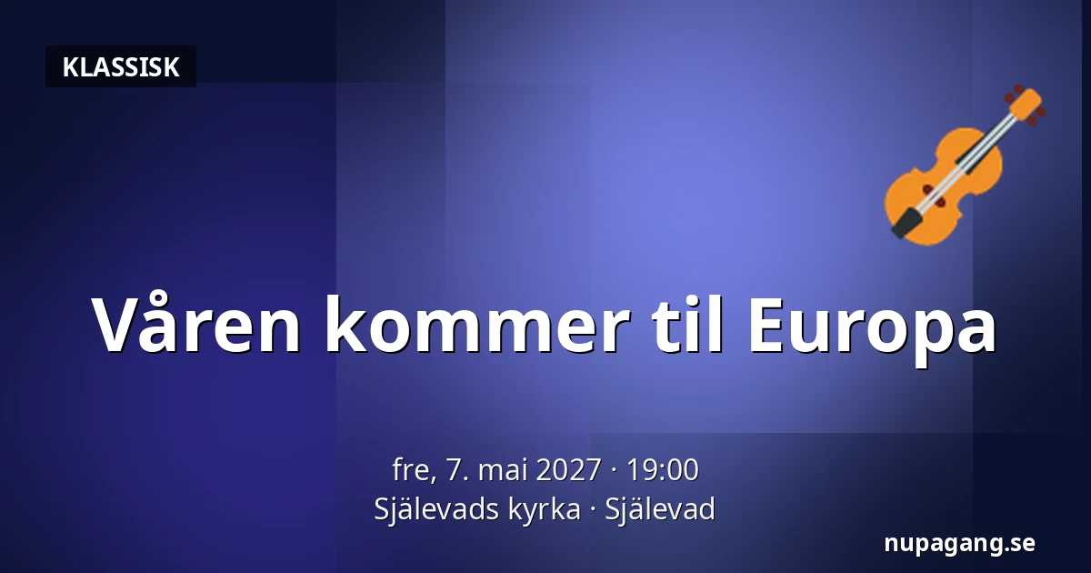 Våren kommer til Europa — Själevads kyrka, Själevad