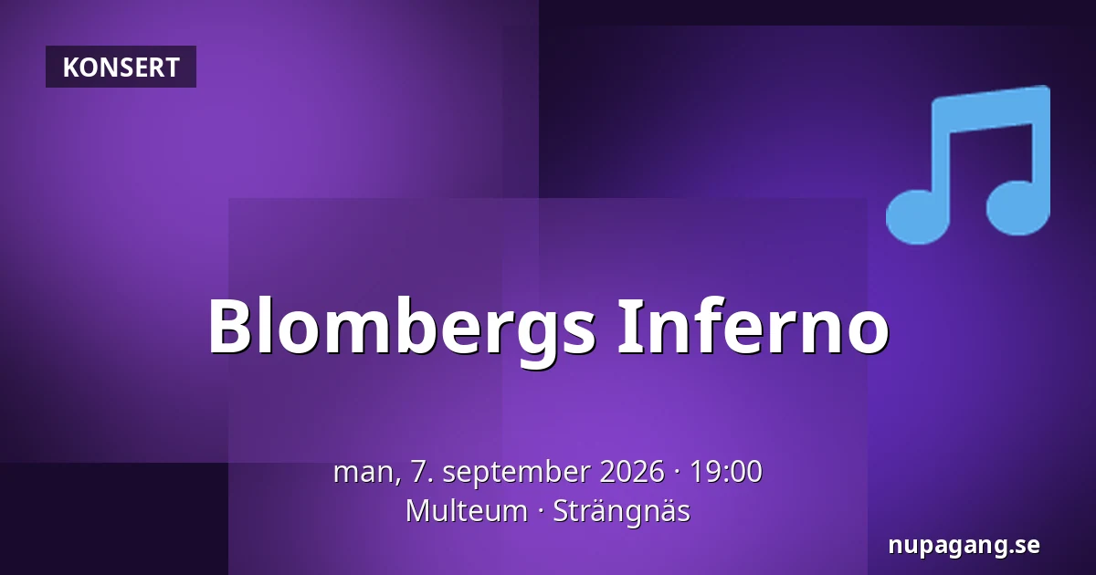 Blombergs Inferno — Multeum, Strängnäs