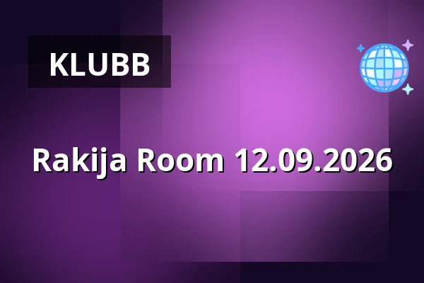Rakija Room 12.09.2026 — Stage Social Club, Borås