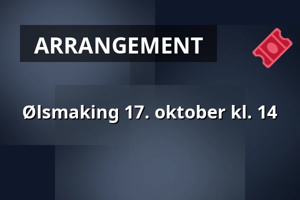 Ølsmaking 17. oktober kl. 14 — Eskilstuna Ölkultur, Eskilstuna