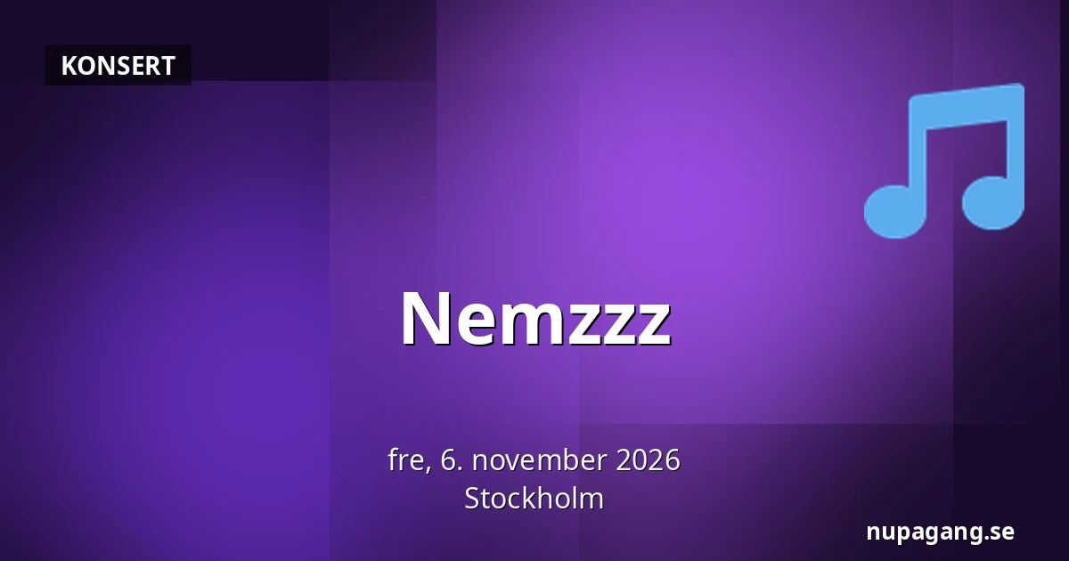 Nemzzz — Stockholm