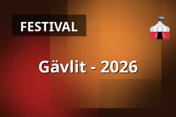 Gävlit - 2026 — Agens Kulturhus - Krusenstjernasalen, Gävle
