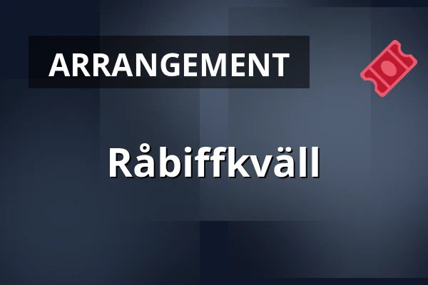 Råbiffkväll — Bryggan - Eskilstuna Golfklubb, Eskilstuna