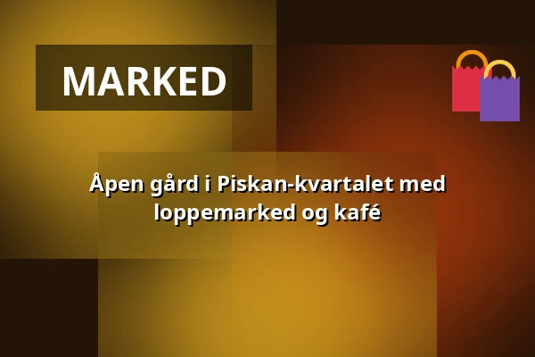 Åpen gård i Piskan-kvartalet med loppemarked og kafé — Wollmar Yxkullsgatan 41, Stockholm