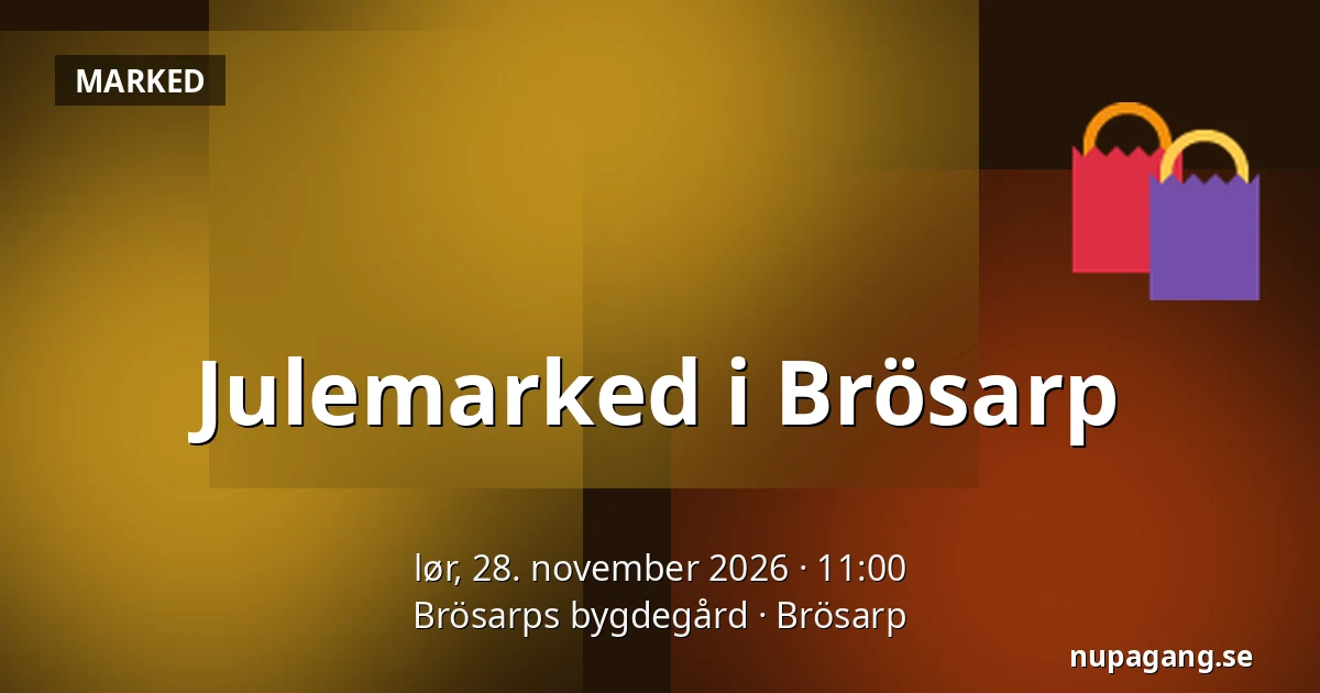 Julemarked i Brösarp — Brösarps bygdegård, Brösarp