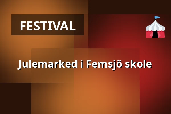 Julemarked i Femsjö skole — friesmuséet, Femsjö