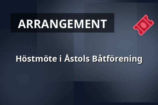 Höstmöte i Åstols Båtförening — galleri insikten, röda stugan, Åstol