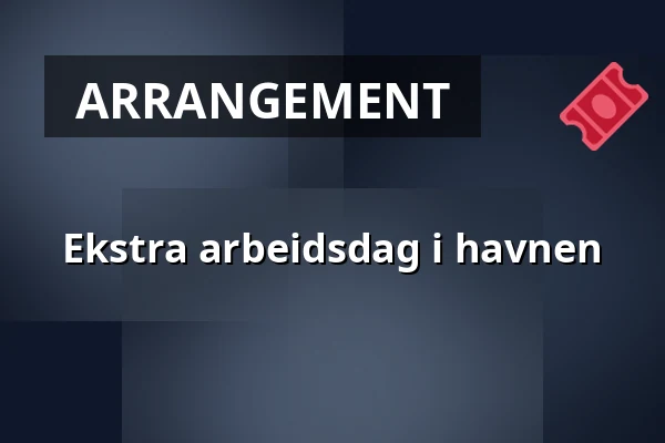Ekstra arbeidsdag i havnen — galleri insikten, röda stugan, Åstol