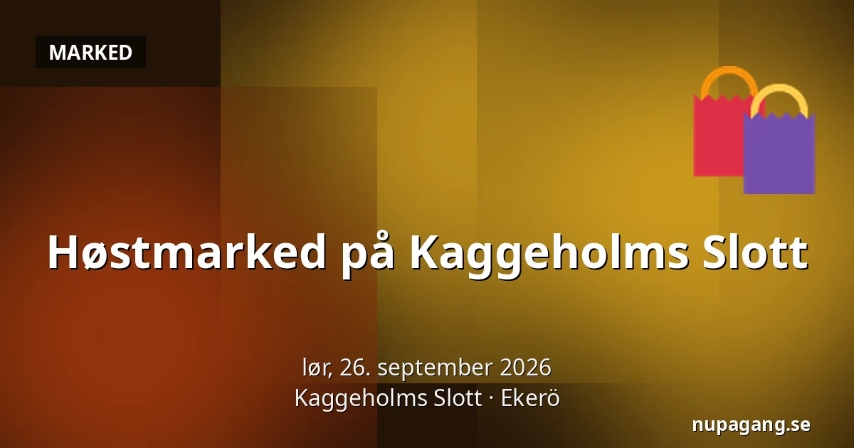 Høstmarked på Kaggeholms Slott — Kaggeholms Slott, Ekerö