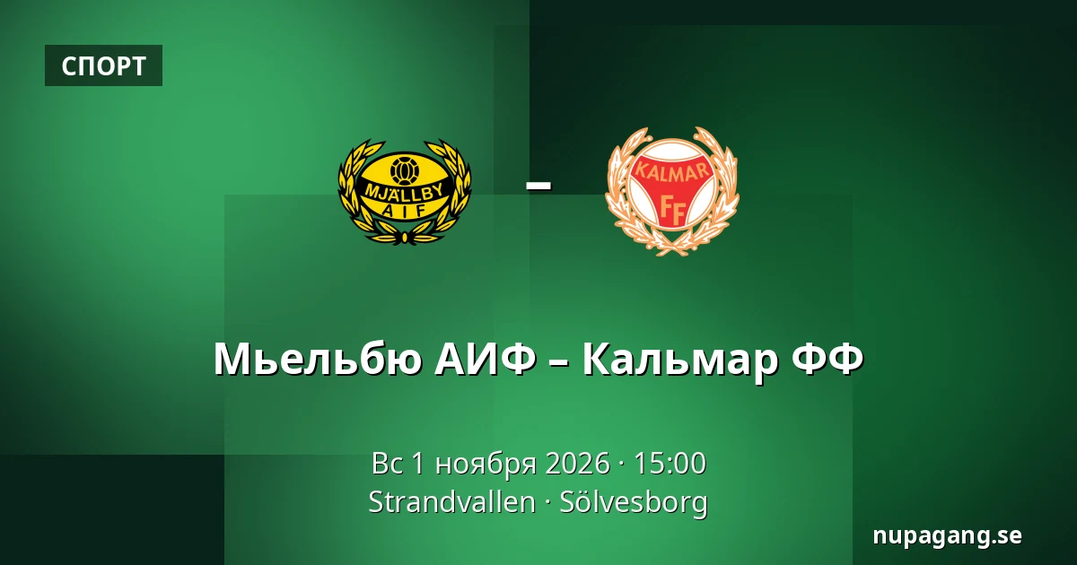 Мьельбю АИФ – Кальмар ФФ — Strandvallen, Sölvesborg
