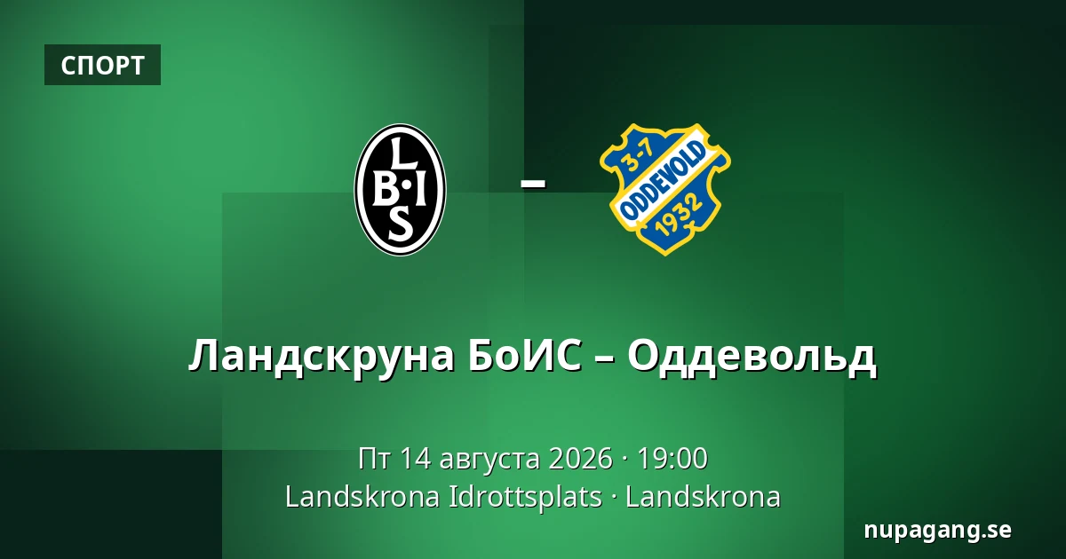 Ландскруна БоИС – Оддевольд — Landskrona Idrottsplats, Landskrona