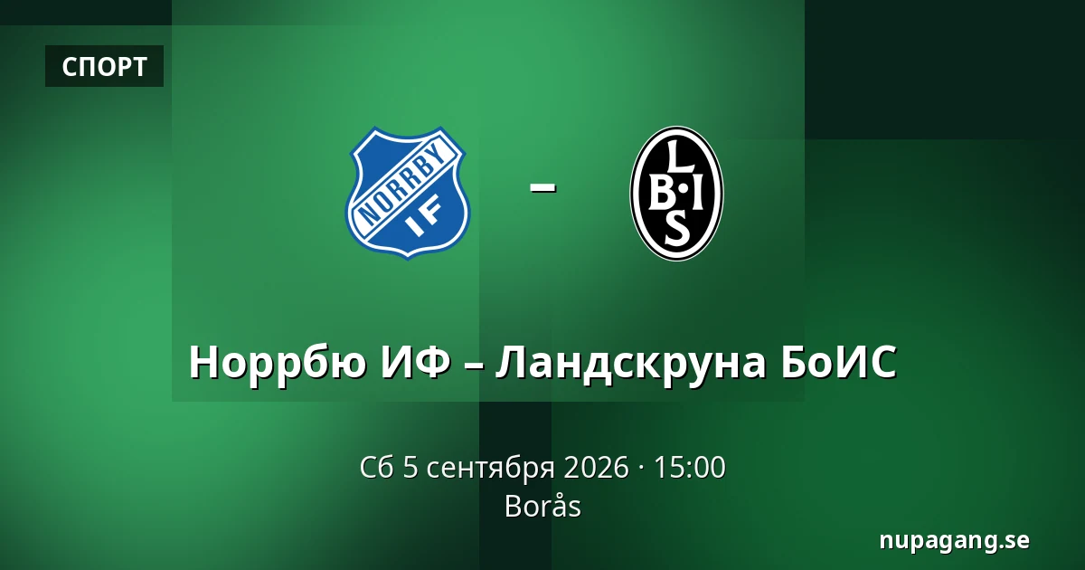 Норрбю ИФ – Ландскруна БоИС — Borås