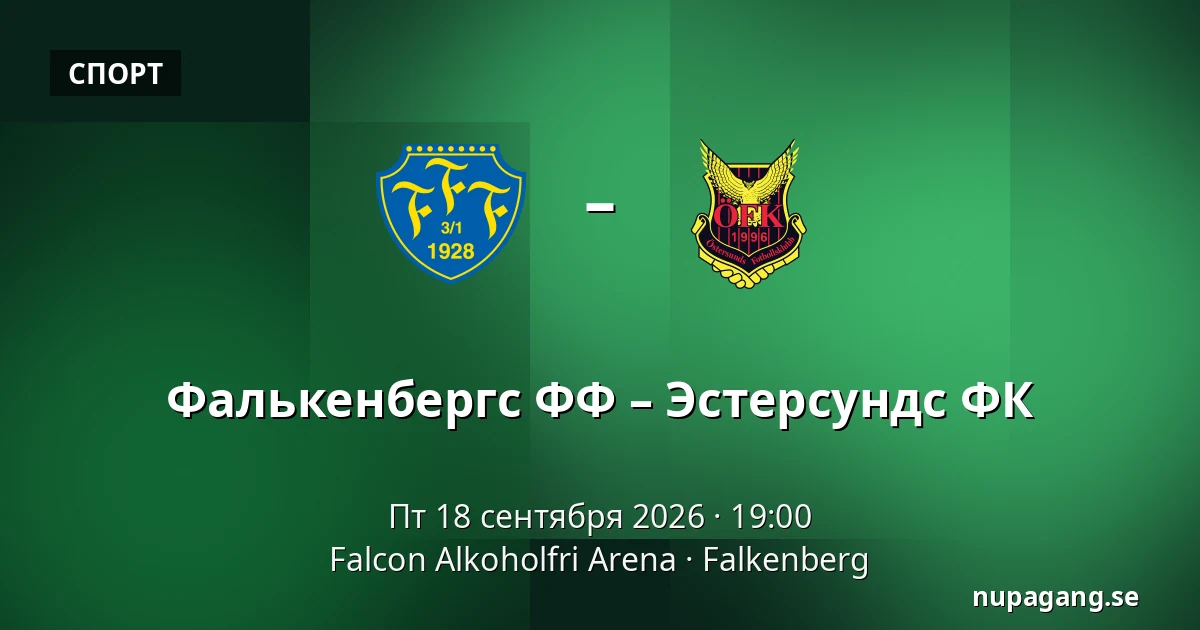 Фалькенбергс ФФ – Эстерсундс ФК — Falcon Alkoholfri Arena, Falkenberg