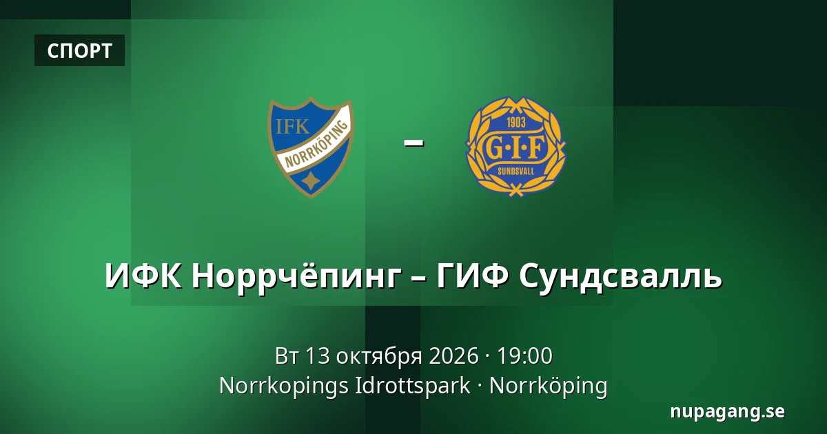 ИФК Норрчёпинг – ГИФ Сундсвалль — Norrkopings Idrottspark, Norrköping
