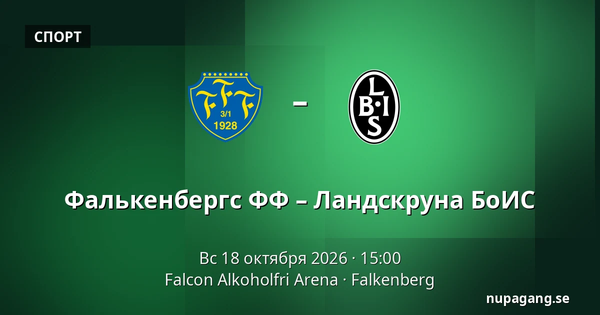 Фалькенбергс ФФ – Ландскруна БоИС — Falcon Alkoholfri Arena, Falkenberg