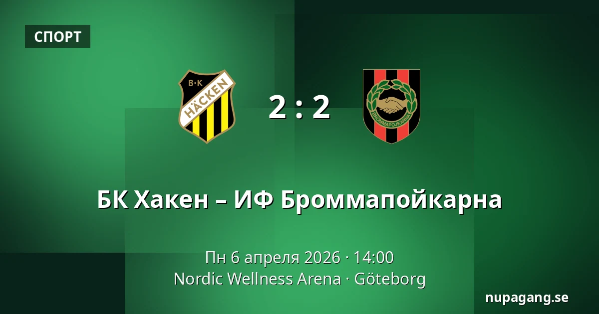 БК Хакен – ИФ Броммапойкарна — Nordic Wellness Arena, Гётеборг