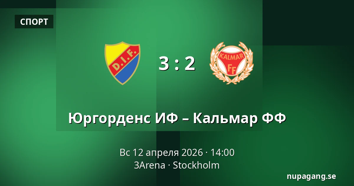 Юргорденс ИФ – Кальмар ФФ — 3Arena, Стокгольм