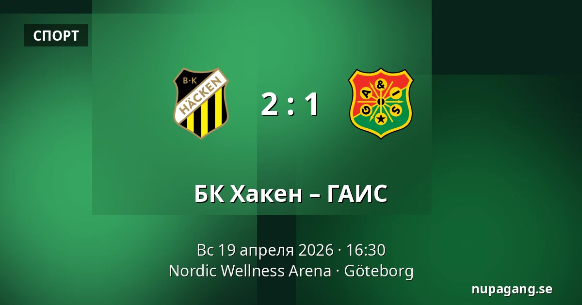 БК Хакен – ГАИС — Nordic Wellness Arena, Гётеборг