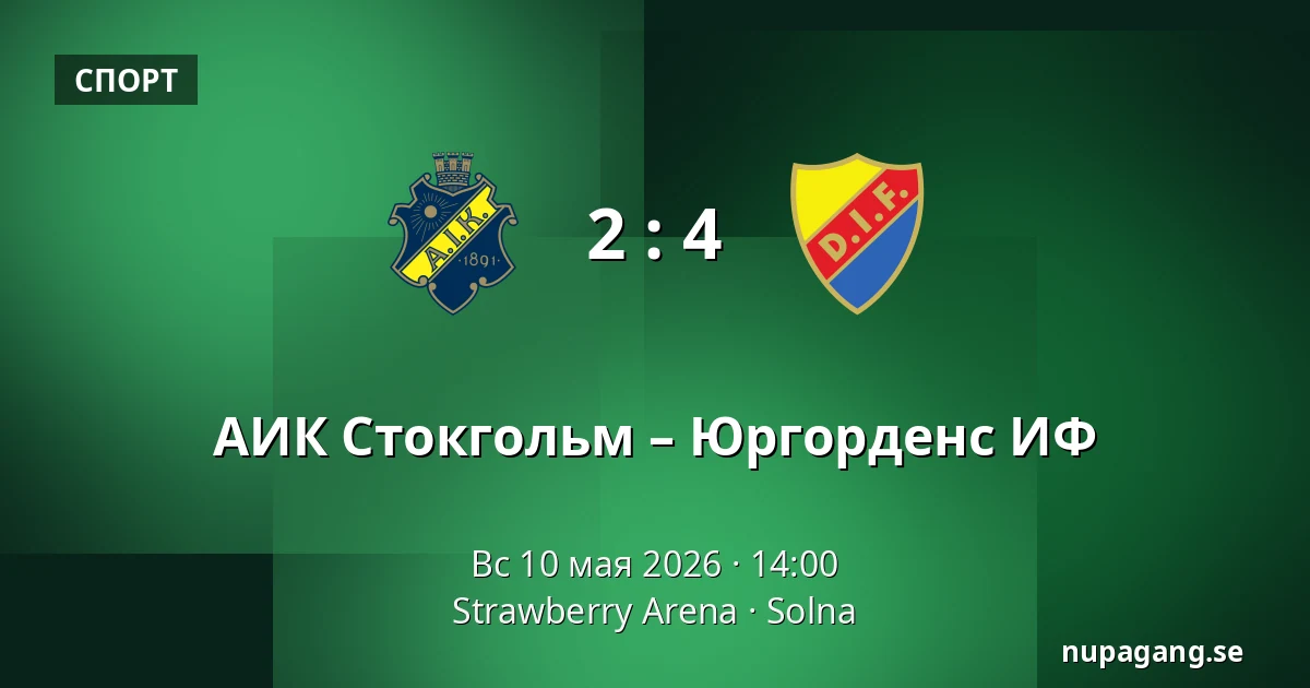 АИК Стокгольм – Юргорденс ИФ — Strawberry Arena, Solna