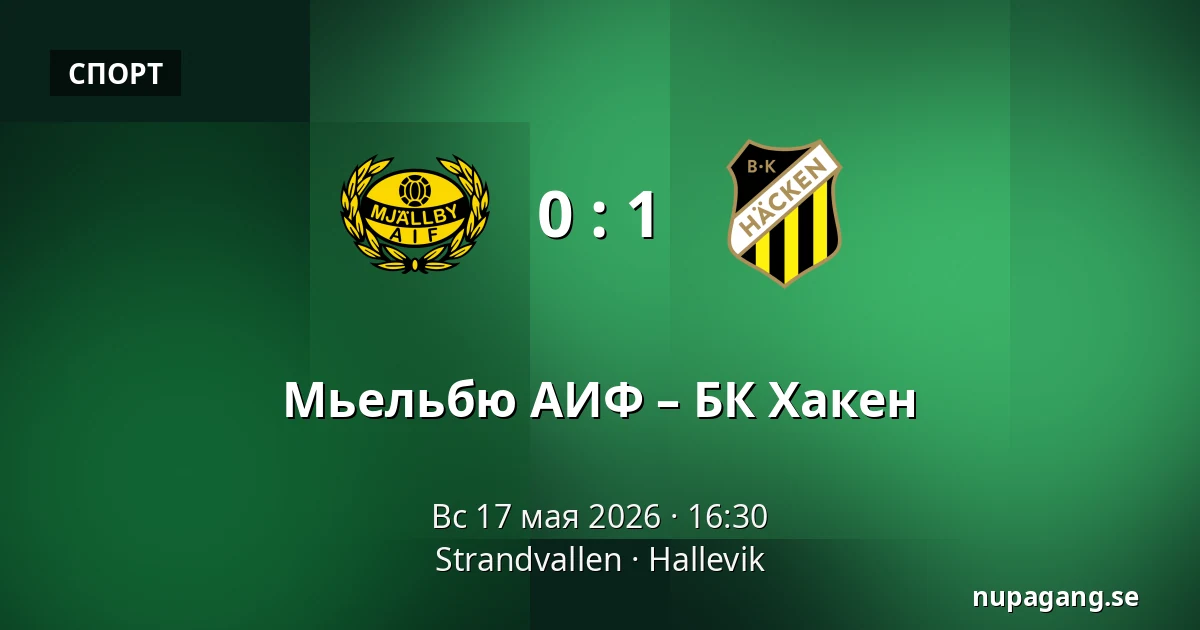 Мьельбю АИФ – БК Хакен — Strandvallen, Hallevik
