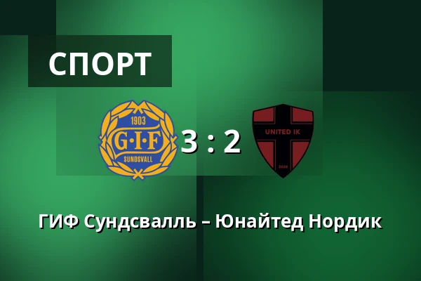 ГИФ Сундсвалль – Юнайтед Нордик — NP3 Arena, Sundsvall