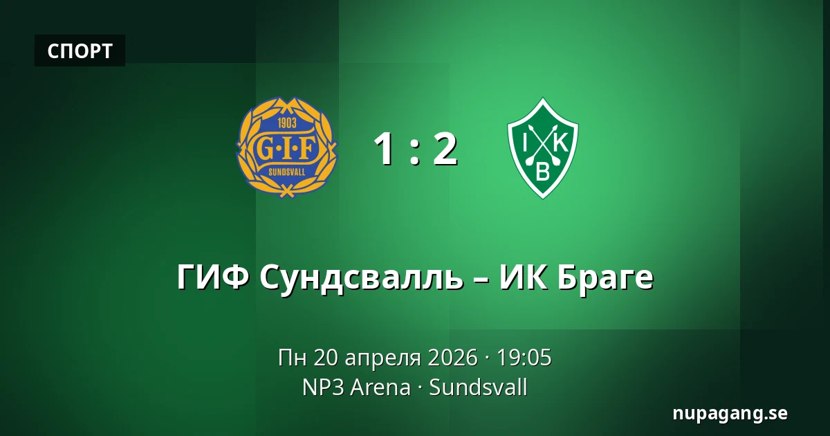 ГИФ Сундсвалль – ИК Браге — NP3 Arena, Sundsvall