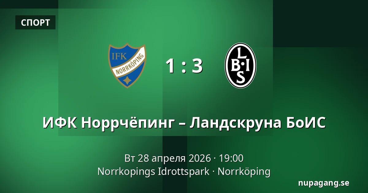 ИФК Норрчёпинг – Ландскруна БоИС — Norrkopings Idrottspark, Norrköping