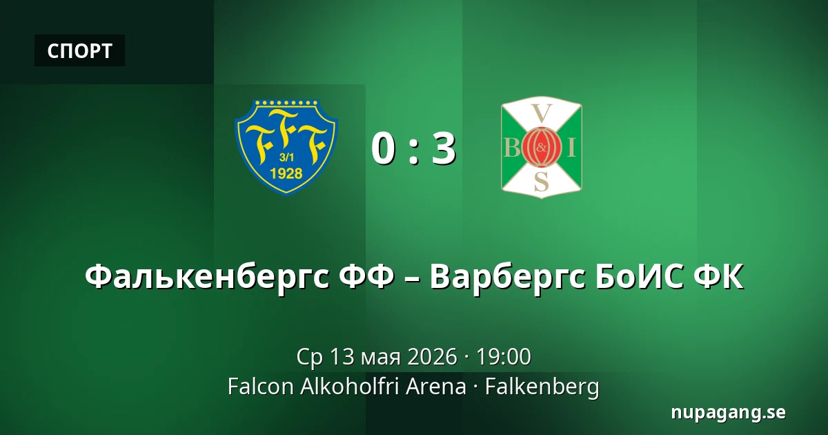 Фалькенбергс ФФ – Варбергс БоИС ФК — Falcon Alkoholfri Arena, Falkenberg