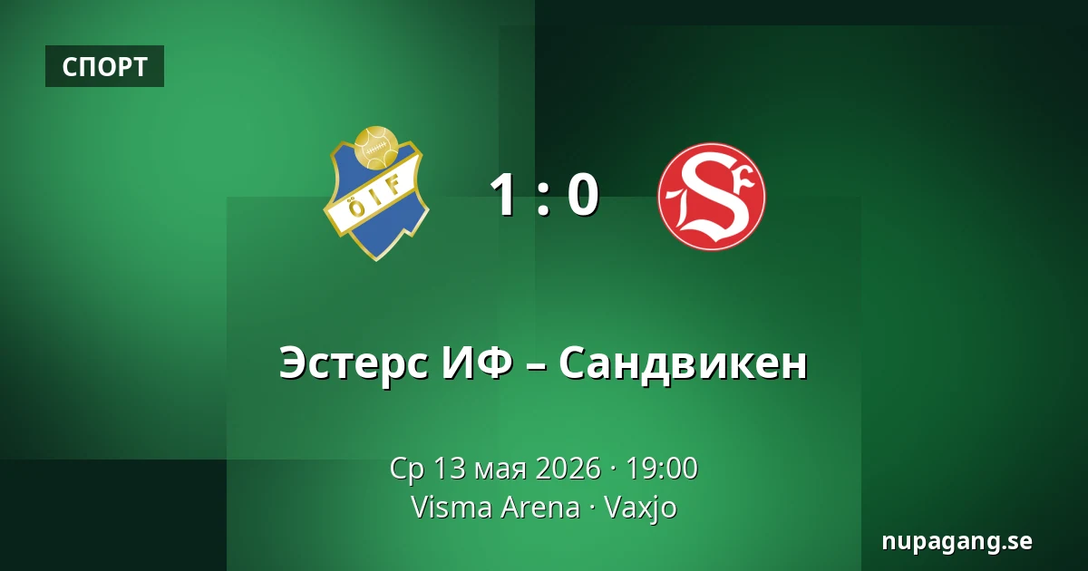 Эстерс ИФ – Сандвикен — Visma Arena, Vaxjo