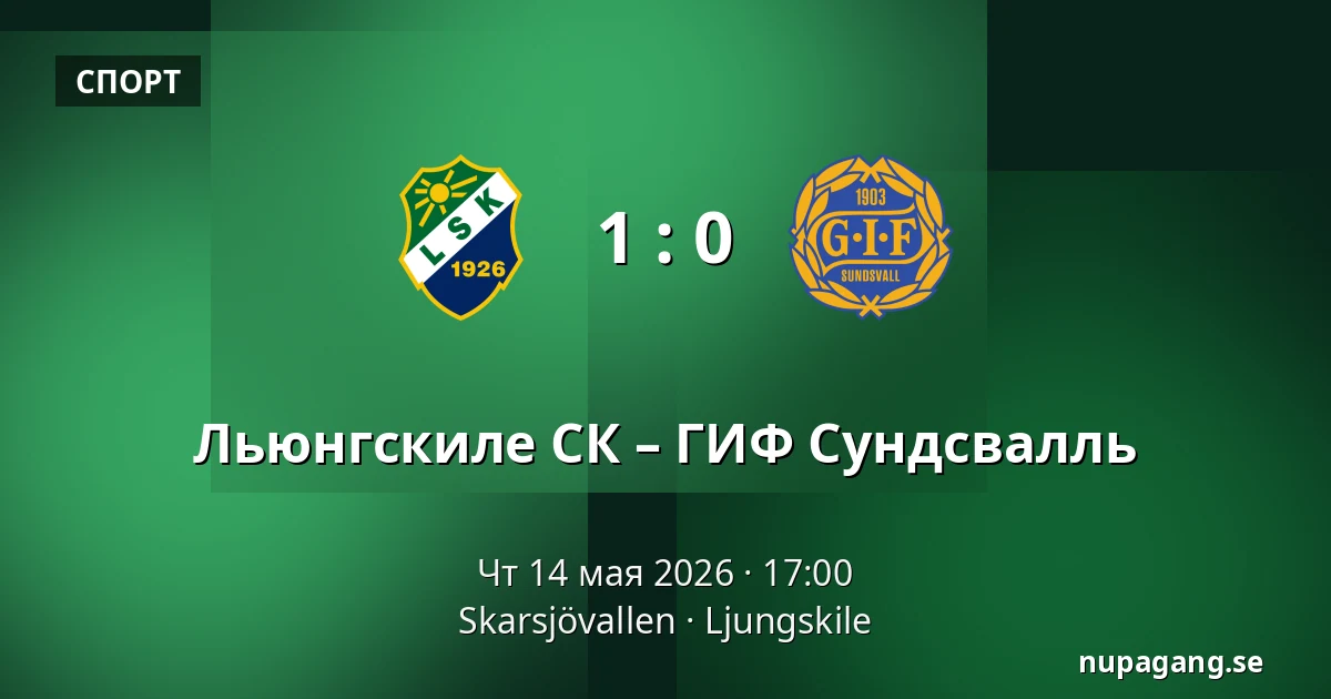 Льюнгскиле СК – ГИФ Сундсвалль — Skarsjövallen, Uddevalla