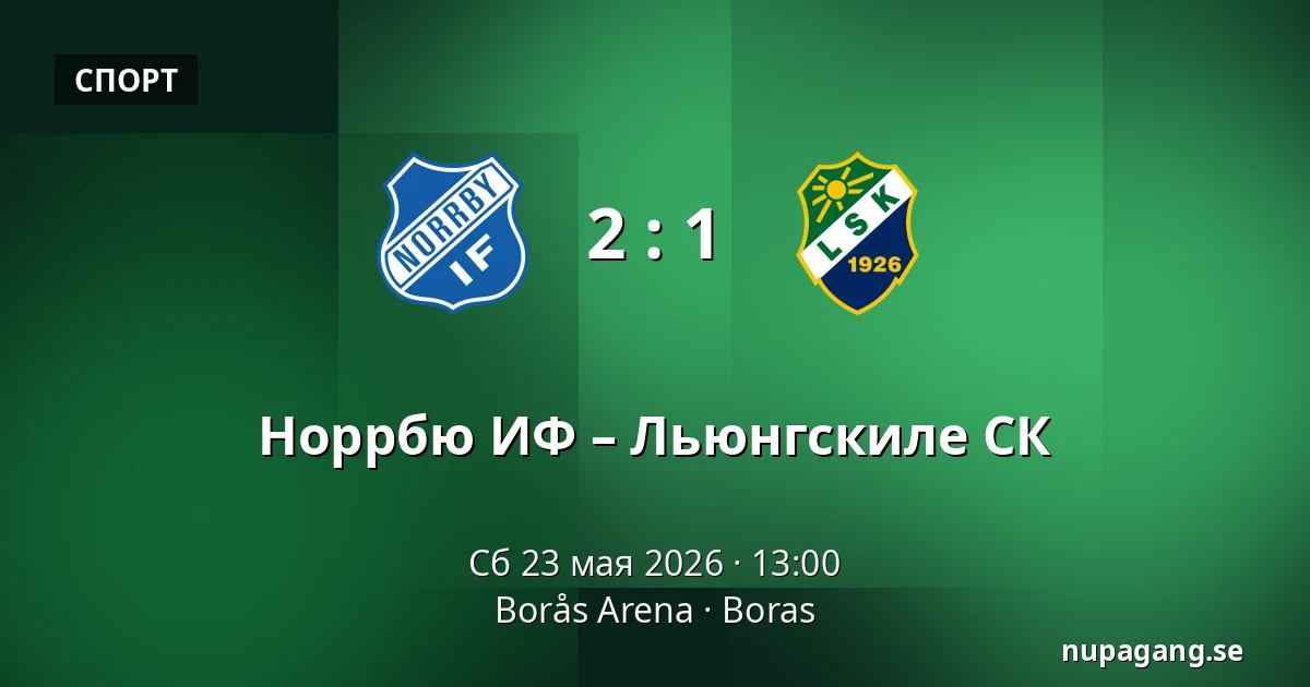 Норрбю ИФ – Льюнгскиле СК — Borås Arena, Boras