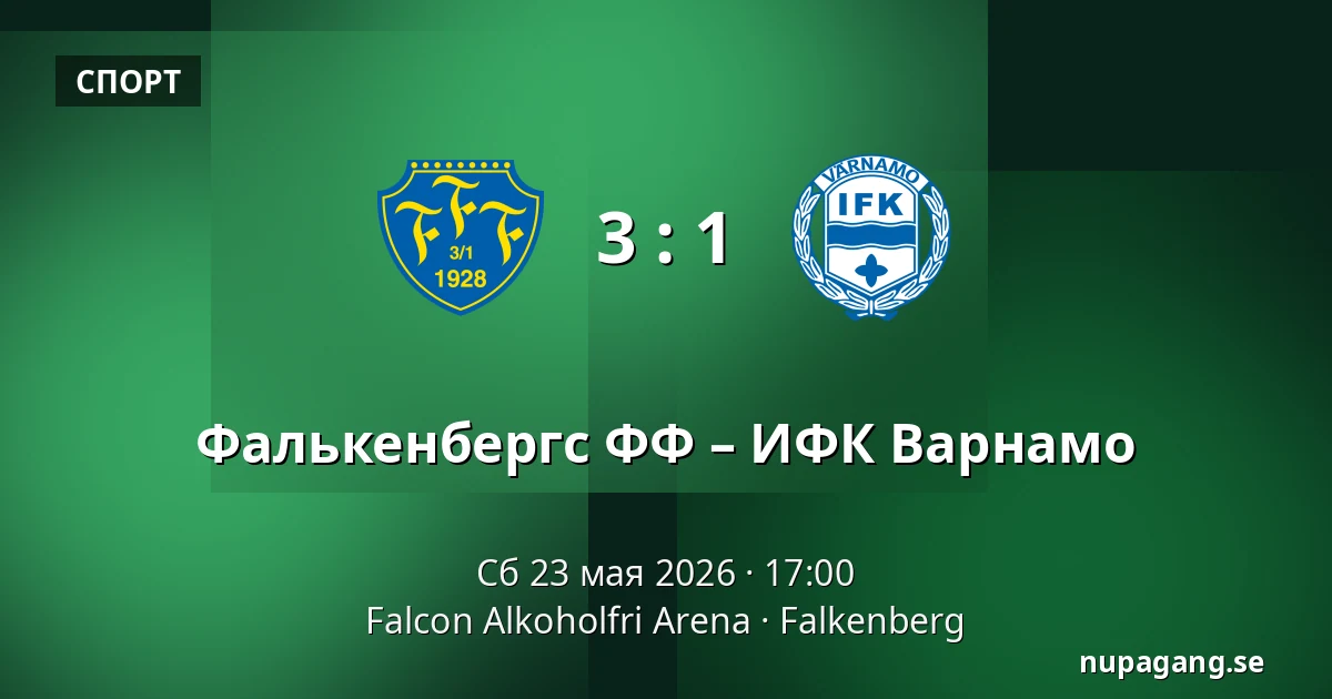 Фалькенбергс ФФ – ИФК Варнамо — Falcon Alkoholfri Arena, Falkenberg